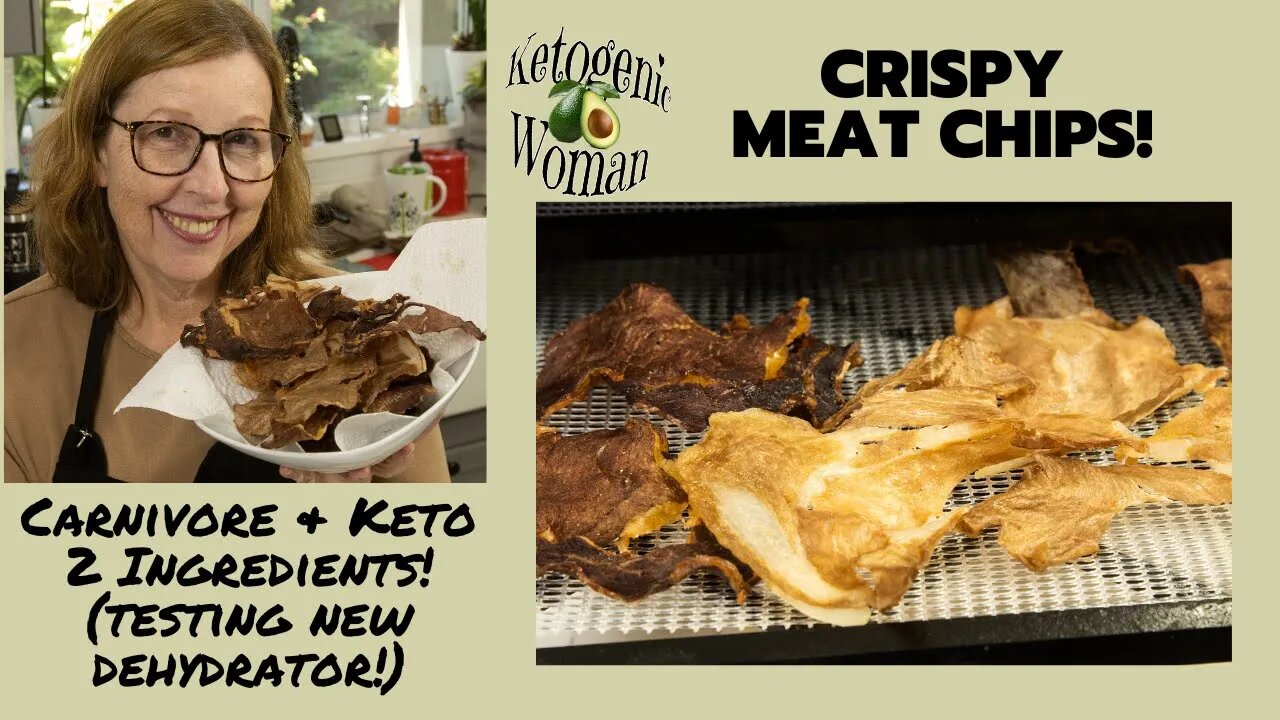 Carnivore Meat Chips! Crispy DIY Carnivore Meat Crisps 2 Ingredients! New Excalibur Dehydrator!