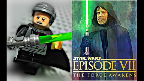 LEGO Star Wars The Force Awakens - Luke Skywalker Minifigure (Black Version) Review (2016)