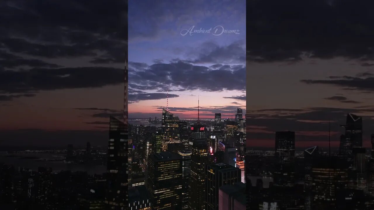 What city do you dream to live in? #city #shorts #ambience #ambiance #rooftop #relax #relaxing