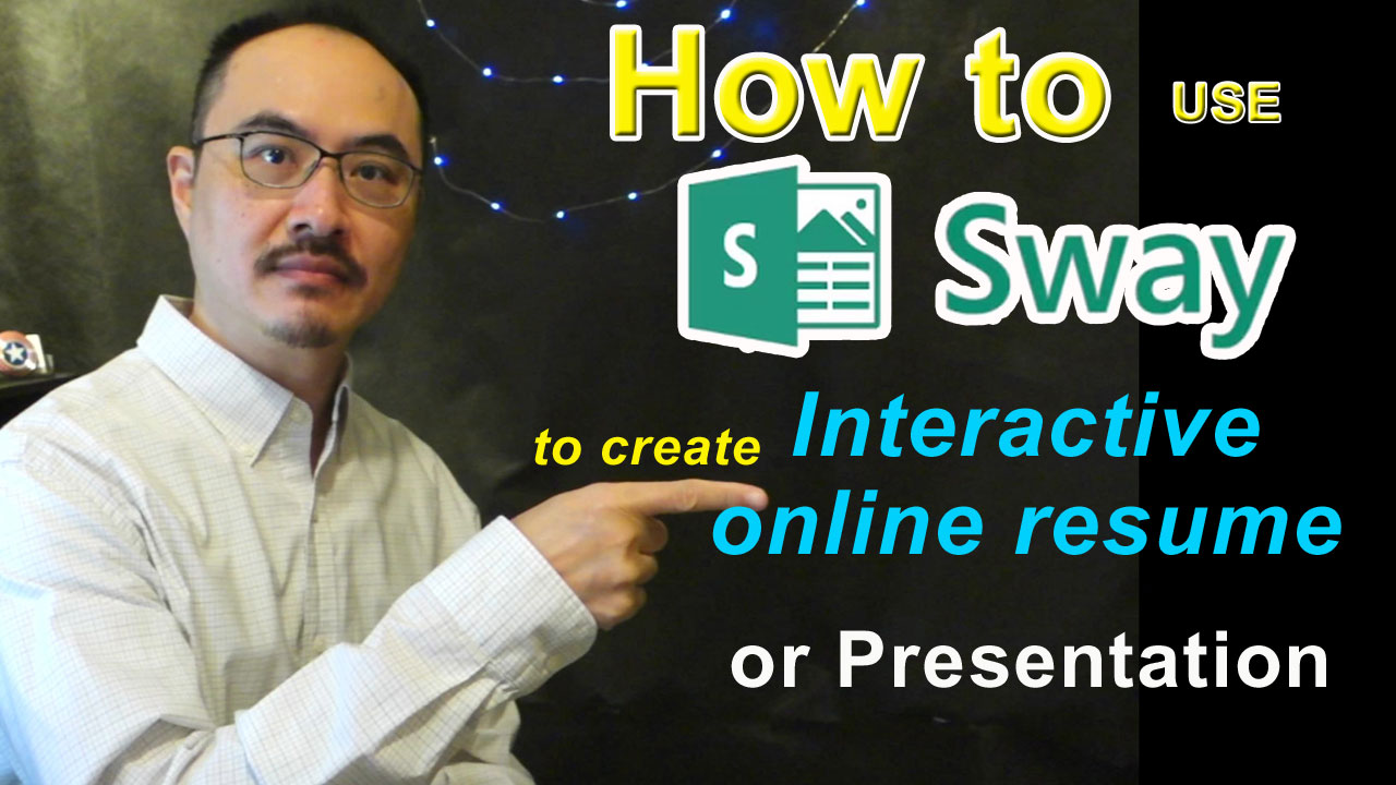 How to use Microsoft Sway to create your online resume or presentation