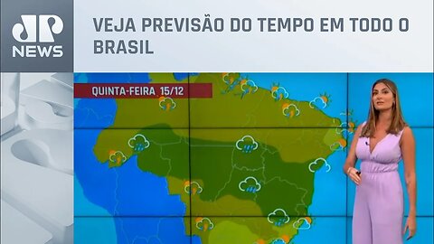 Até 150mm de chuva previstos em áreas da Bahia, Tocantins e Espírito Santo