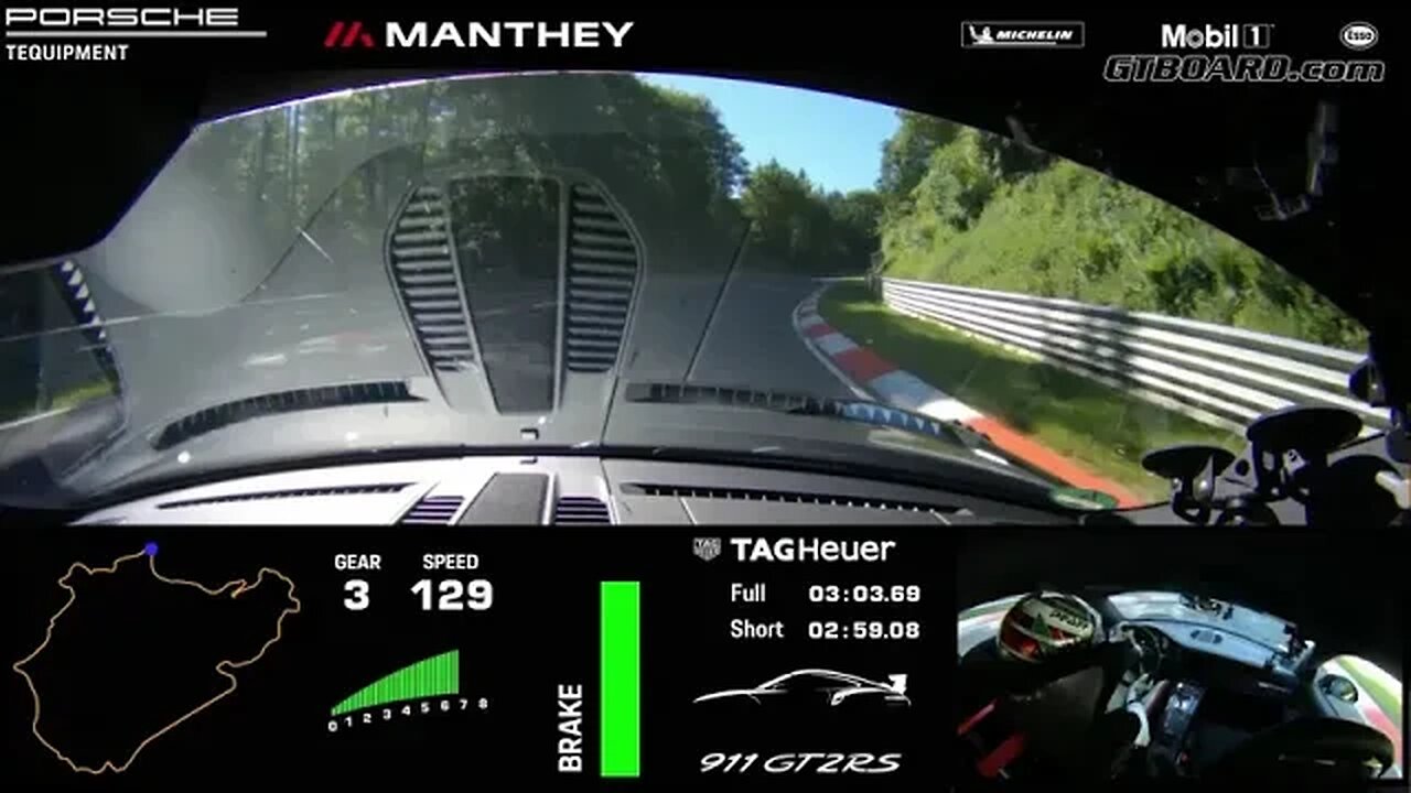 Manthey Porsche 911 GT2 RS on Nurburgring Nordschleife. Manthey now Porsche Tequipment!