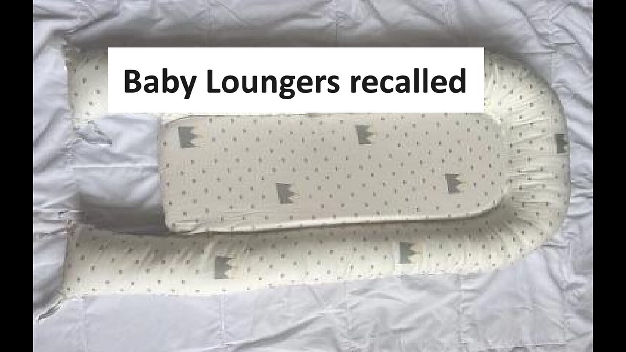 Baby lounger recalled due to risk of suffocation