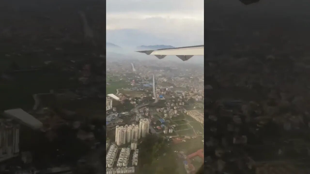 Landing at Kathmandu Nepal