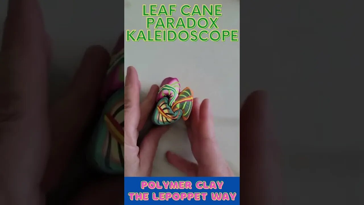 Polymer Clay Leaf Cane Paradox Kaleidoscope