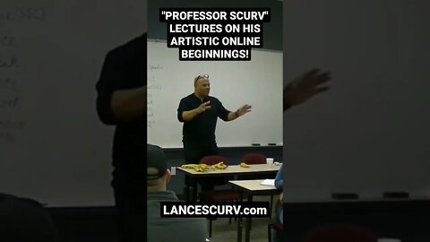 "PROFESSOR SCURV LECTURES ON HIS ONLINE ARTISTIC BEGINNINGS! | @LANCESCURV