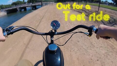 Ridding The zeta 80 2 Stroke Motorized Bike