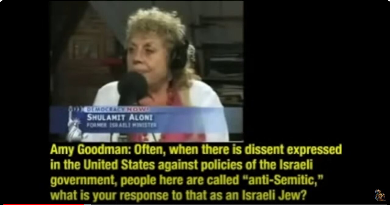 CHAZARS 11-29: AMY GOODMAN: PEOPLE here CALLED it ANTI-SEMITIC, what is your response to THAT as a I