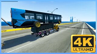 TruckFails | Dump Trucks vs Chain + JATO + BRIDGE #200 | BeamNG.Drive |TrucksFails