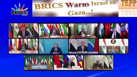 BRICS Warning to Israel on Gaza...!