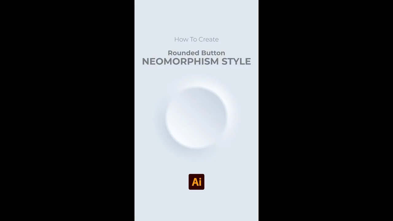 Rounded Button Neomorphism Style Part white version #Shorts