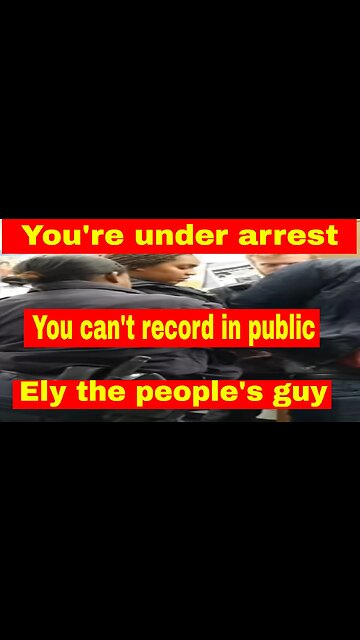 🔵🔴You can't record in public. You're under arrest (Ely) (short)1st Amendment audit fail🔵🔴