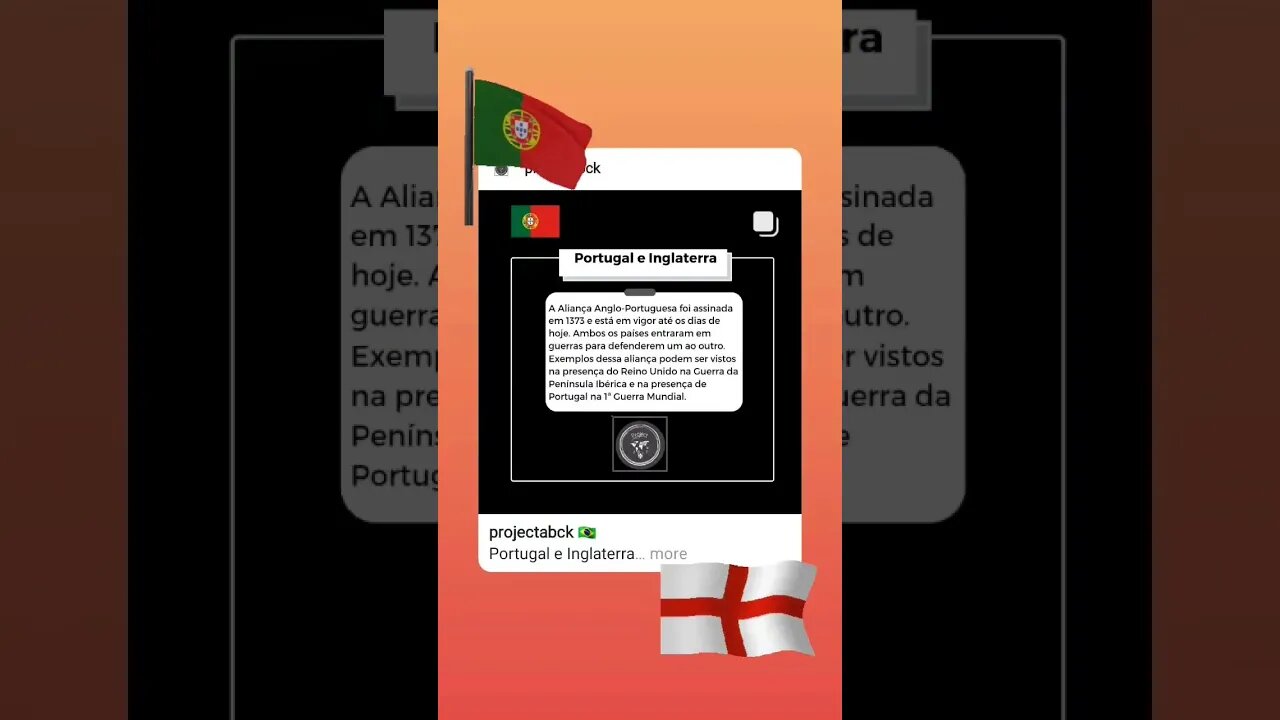 🇵🇹 Portugal and England/ Portugal e Inglaterra
