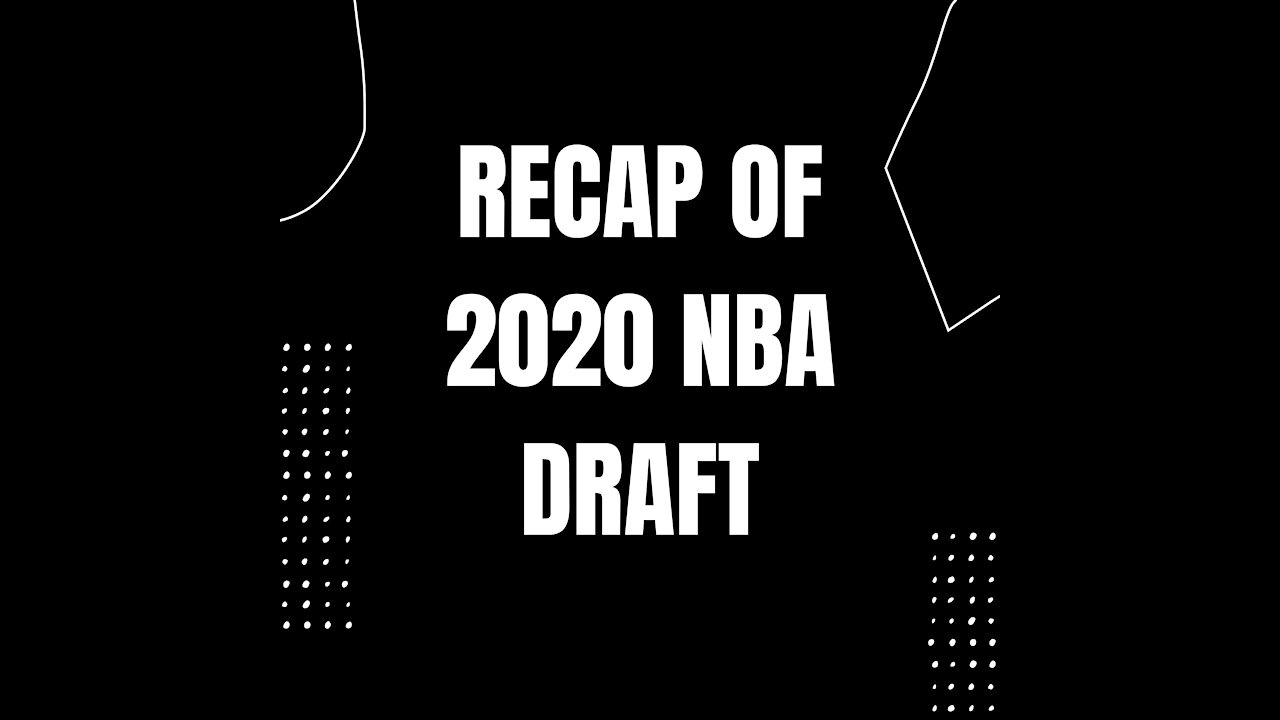 Recap Of The First 10 Picks Of The 2020 NBA Draft