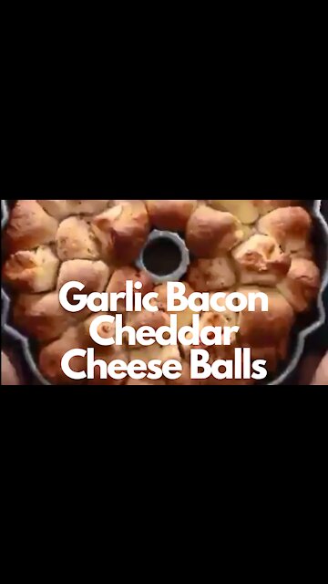 Garlic Bacon Cheddar Cheese Balls - Easy Recipe
