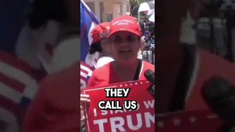 Sick, deranged MAGA supporters surround courthouse at Trump arrest #shorts