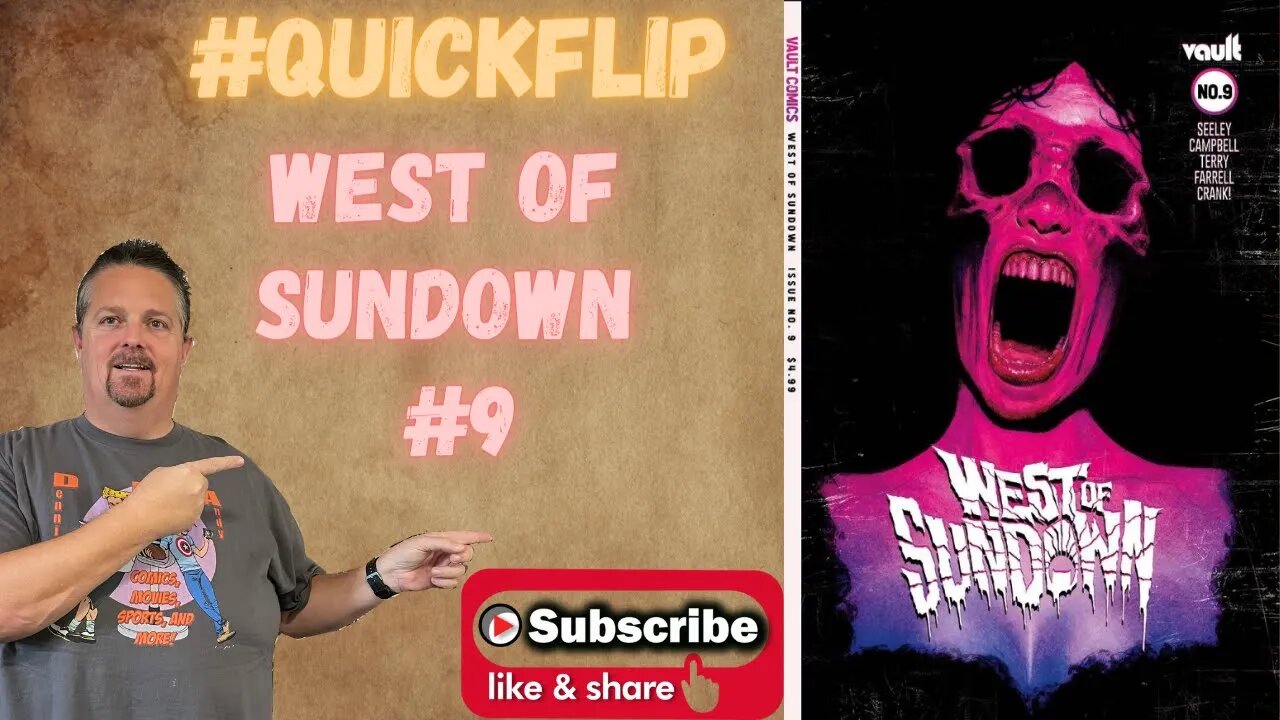 West of Sundown #9 Vault Comics #QuickFlip Comic Review Aaron Campbell,Tim Seeley,Jim Terry #shorts