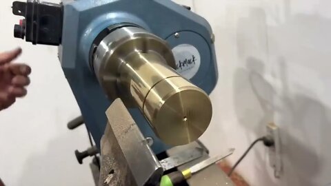 Woodturning - I Turned Solid Brass On A Wood Lathe !!-5