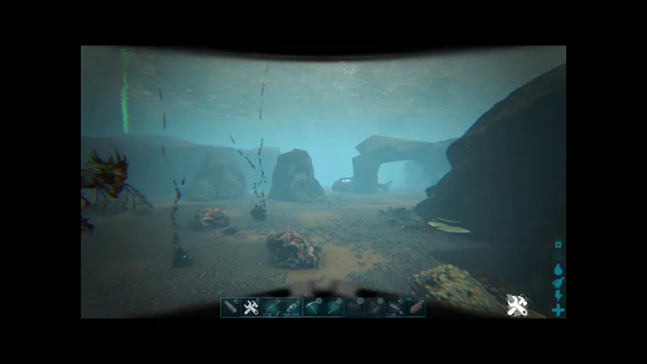 Lost Island exploring under water