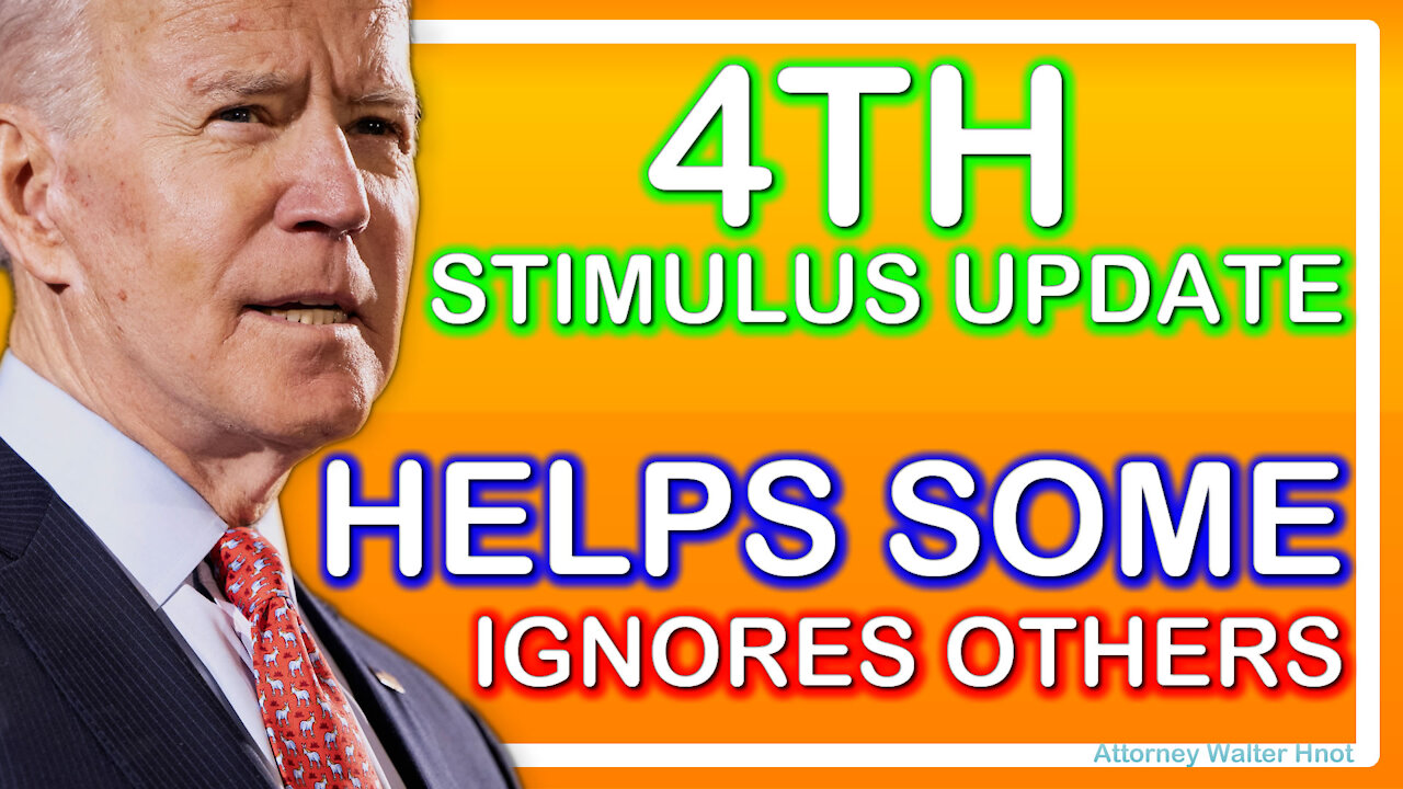 4TH STIMULUS UPDATE ... BIDEN HELPS SOME IGNORES OTHERS + DISABILITY ATTORNEY ANSWERS QUESTIONS