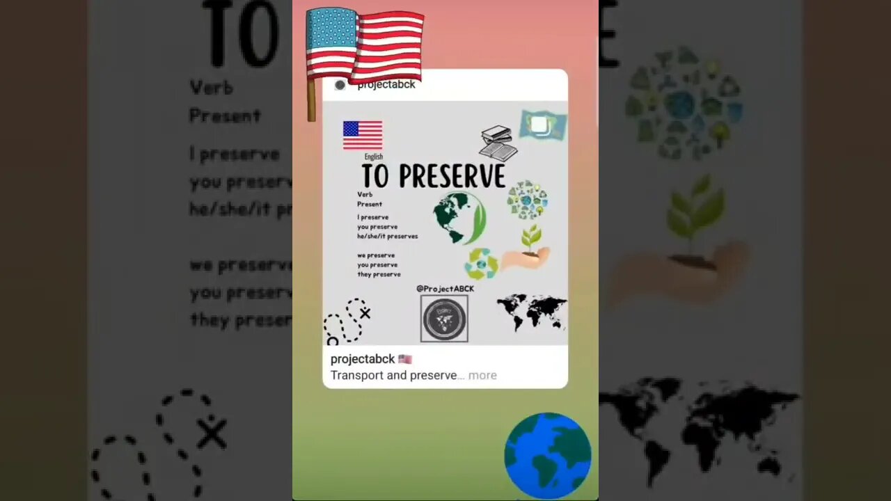 🇺🇸 To preserve