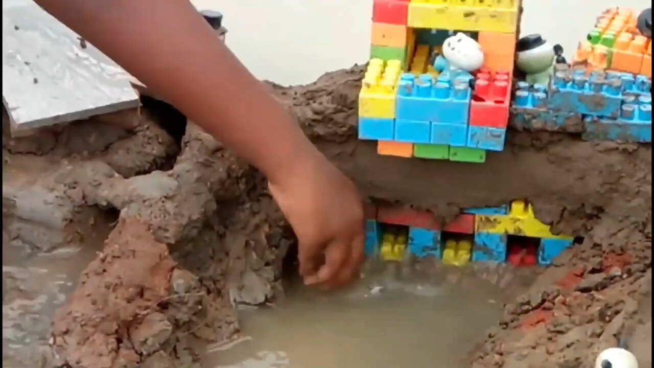 🤩🤩MINI DAM WITH MINI RIVERS | trending entertainment politics news funny gaming diy construction