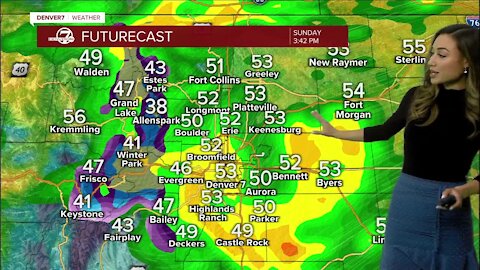 Sunday's soggy forecast