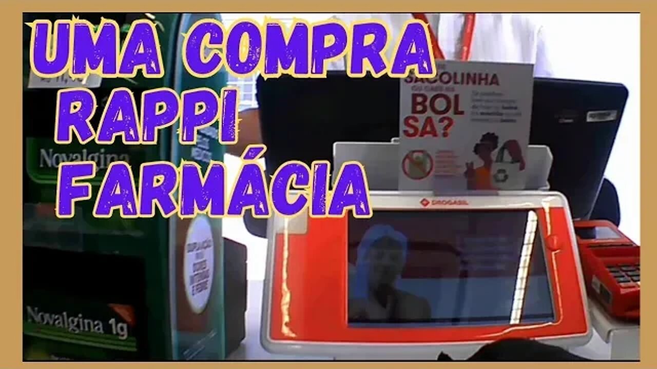 Uma compra rappi farmácia @CiclistAmador