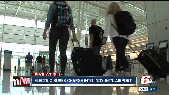 Electric shuttles coming to Indianapolis International Airport