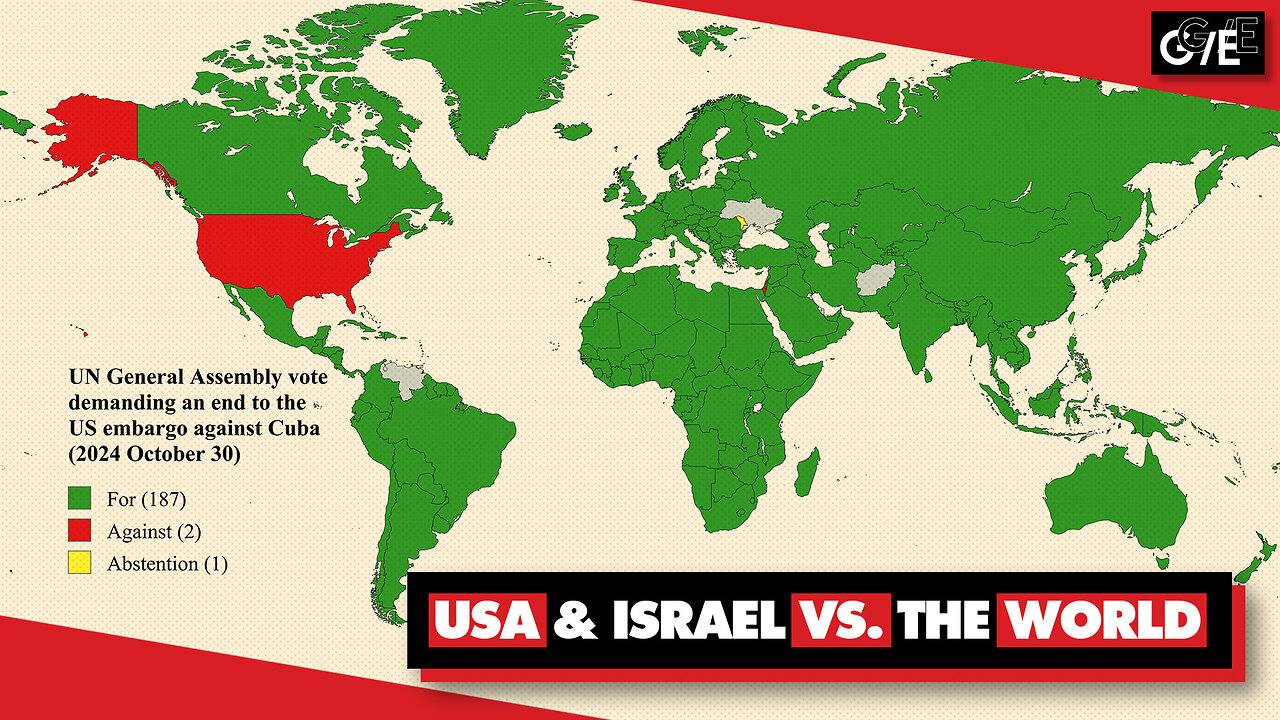 Rogue states: US & Israel oppose entire world in UN vote to end Cuba blockade