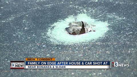 Family on edge after house and car shot at