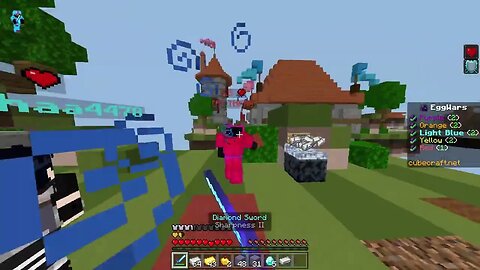 Minecraft Pro player tried to destroy my base but folded multiple times and gave up in Eggwars