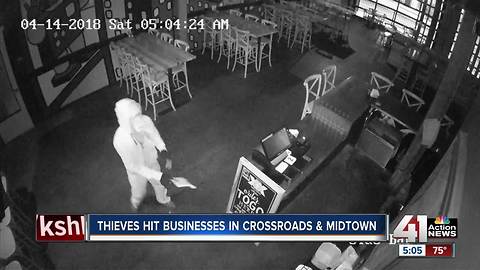 KCPD investigating overnight business break-ins