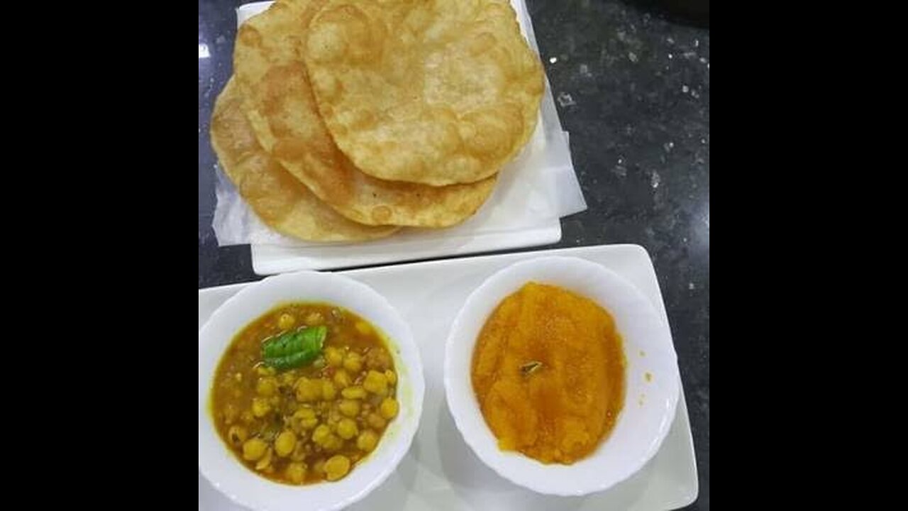 Halwa Puri Chanay Recepi