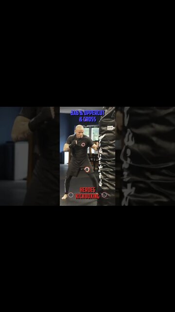 Heroes Training Center | Kickboxing & MMA "How To Double Up" Jab & Uppercut & Cross | #Shorts