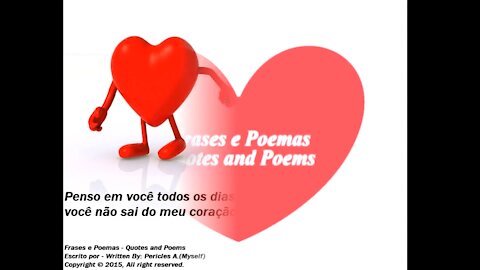 Penso em você todos os dias da minha vida [Frases e Poemas]