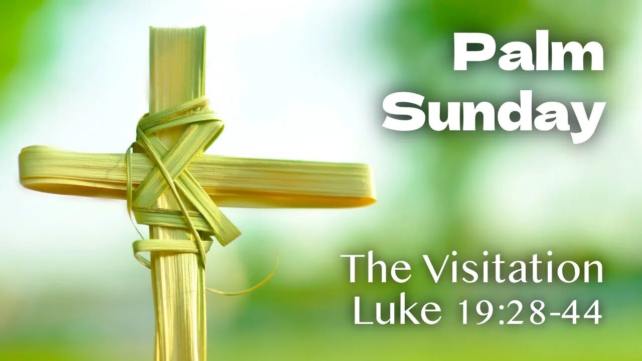 Palm Sunday - The Visitation, Luke 19:28-44