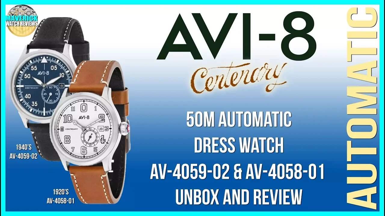 Budget Flieger! | AVI-8 Centenary 50m Automatic AV-4059-02 & AV-4058-01 Unbox & Review