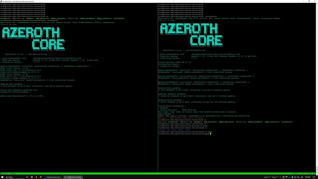 WoW Private Server - Compile Azeroth Core start to finish on Ubuntu - Part 4 Configure and Test