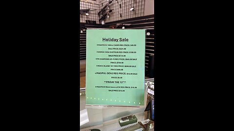 Holiday Sale!