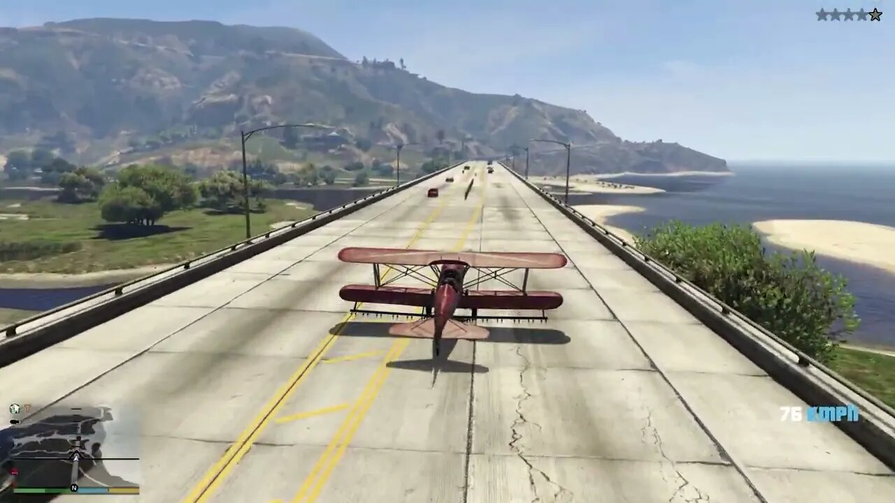 When you try taking off on a highway...