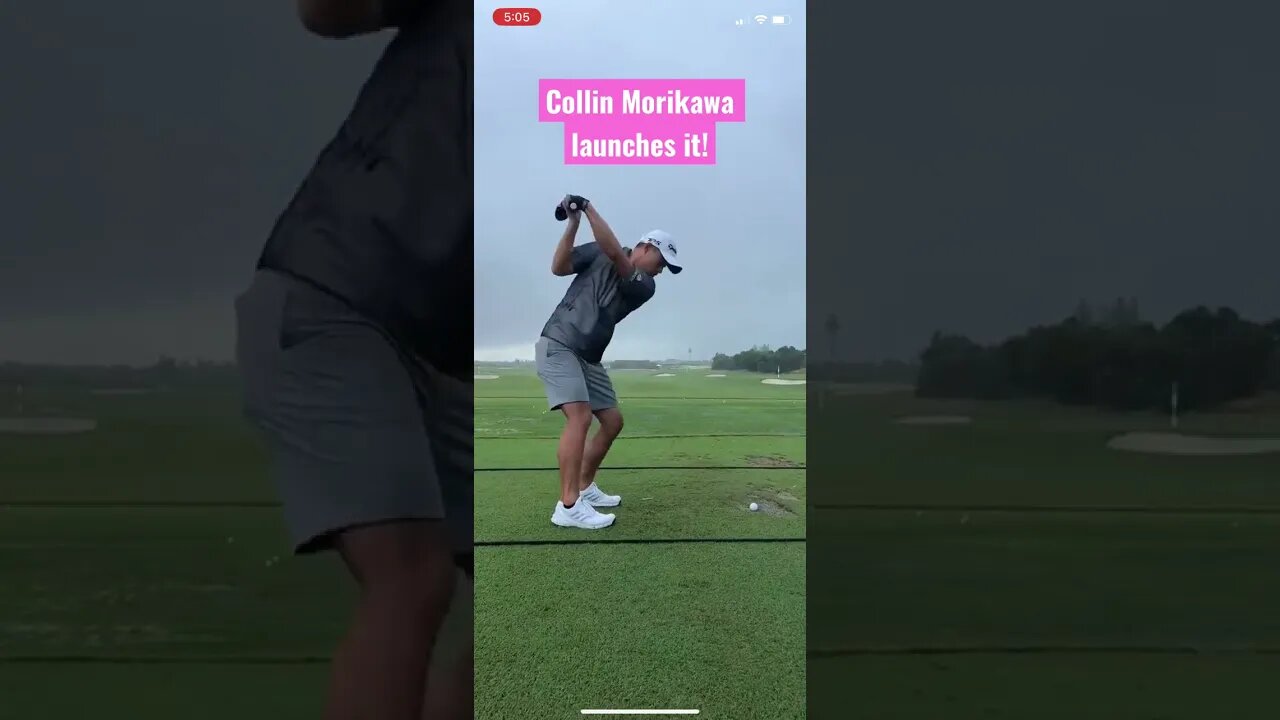 Collin Morikawa launches tee shot! #collinmorikawa #golf #shorts #tomgillisgolf