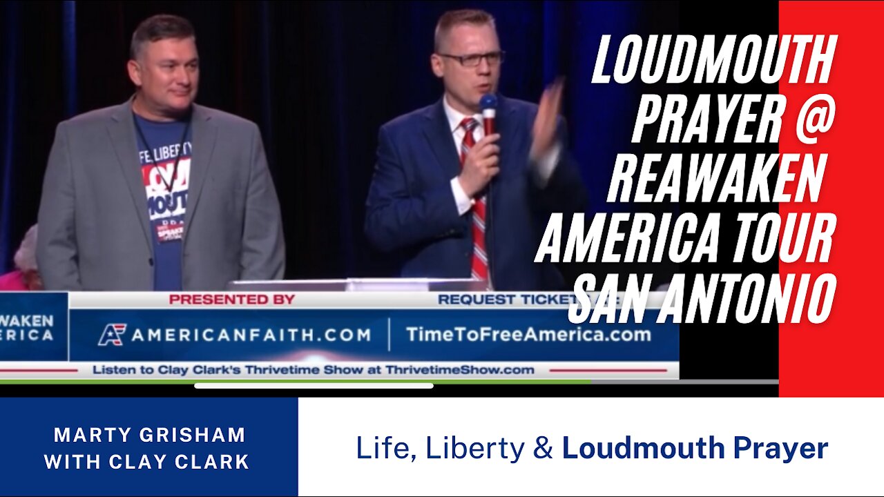 Marty Grisham at the San Antonio Re-Awaken America Tour