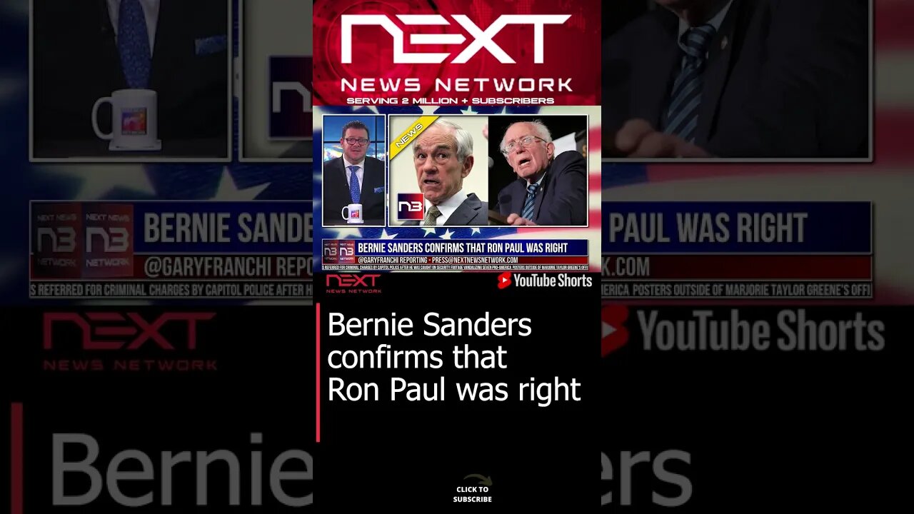 Bernie Sanders confirms that Ron Paul was right #shorts