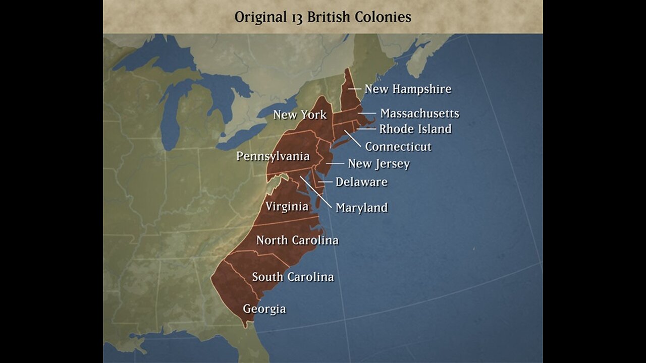 What were the original 13 colonies of the USA?