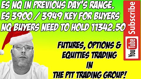 ES NQ Premarket Trade Plan The Pit Futures Trading