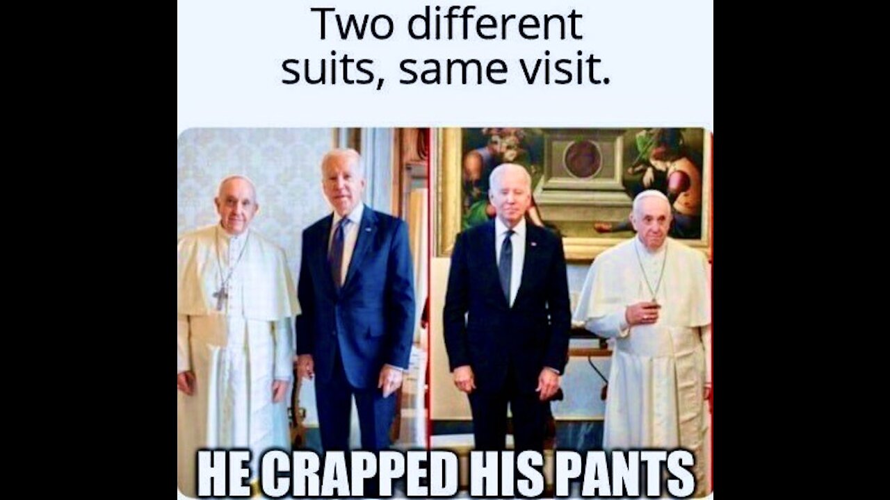 Joe Biden Shits Himself in Front of Pope at Vatican Leaving Europeans Disgusted Unimpressed With USA