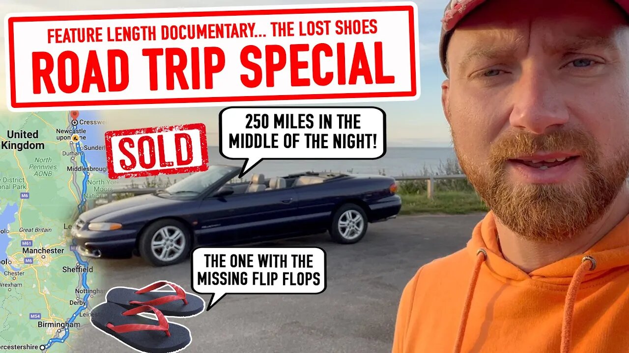 Driving a 1997 Chrysler Sebring 250 miles and LOSING MY SHOES. An documentary.