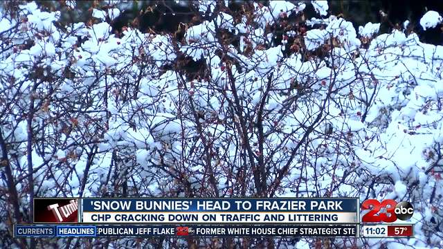 'Snow bunnies' head to Frazier Park, CHP cracking down