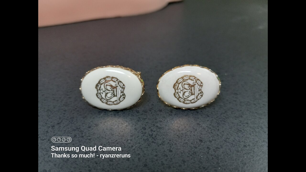 Mens Porcelain Cufflinks